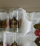 Service à Thé Marocain Verres à Thé  plateau avec peinture