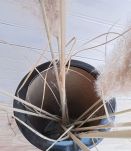 Porte parapluie/vase en céramique emmaillée