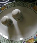 service vaiselle treillis vintage