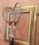 Lot de 4 raquettes badminton vintage
