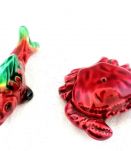 Sel et poivre crabe et poisson vintage 