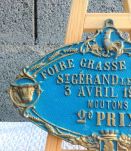 Plaque de concours agricole 1968 (ovins)