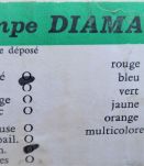 Lampe Diamant Paillettes Seventies