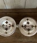 Boule à parfum orientale  Métal argenté