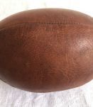 Ballon de rugby en cuir, sport vintage