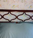 cadre de lit double en acajou