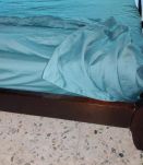 cadre de lit double en acajou