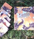 Nappe rectangulaire et ses 6 serviettes - Années 60/70