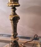 lampe bronze art deco tres belle  1920 a 40  avec opaline cl