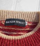 PULL BACKER STREET T 40 42 44 QUASI NEUF VINTAGE NORVEGIEN