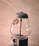 Distributeur de bonbon, chewing gum, cacahuète verre et meta