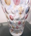 Vase optique/ bonbonniere vintage. Bosk Sklo. Czech glass. 