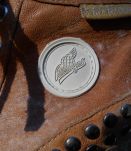 CHAUSSURES BASKETS PATAUGAS T 36 MARRON CLAIR CUIR 