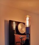 Applique style indus de créateur. Bois et laque.