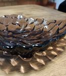 vide poche, cendrier... en verre fumé