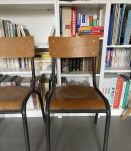 Lot de 3 chaises d'école
