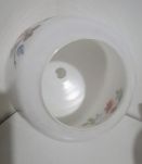 Lot de 2 globes opalines de suspension, luminaire vintage