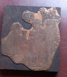 Ancienne plaque de cuivre gravure  XIX -ème