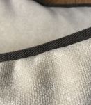 Lot 3 coussins velours beige