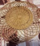 MIROIR EN ROTIN VINTAGE (60's 70's)