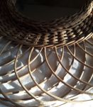 MIROIR EN ROTIN VINTAGE (60's 70's)