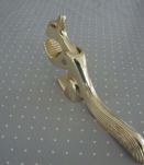 Casse noix/noisettes  vintage écureuil métal doré