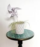 Guéridon vintage relooké