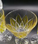 Lot de 4 verres à vin  en cristal de Reims VMC