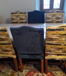 6 Chaises style louisXIII relouqué