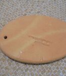 Plaque en terre cuite "toilettes"