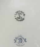 Cendrier en porcelaine de Limoges 