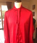 Chemisiers long e large Chemisier rouge cravate large