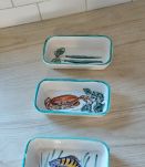 3 raviers Vallauris signés