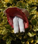 POUPEE PORCELAINE PROVENCALE TBE 19 CM 