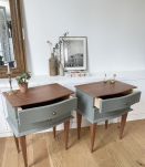 Paire de chevets vintage