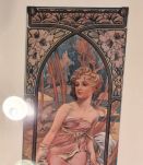  cadre 2 art nouveau mucha ,  litho , gravure  par pro