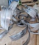 Plafonnier métal et pates de verre