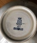 Soupière Saint Amand blanche et bleu marine