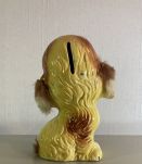 Tirelire porcelaine en forme de chien