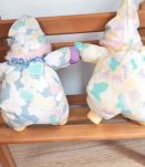 Lot petite poupée de chiffon bébé clown vintage 