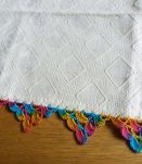 Napperon serviette brodée et crochet Portugal