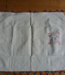Napperon serviette brodée et crochet Portugal