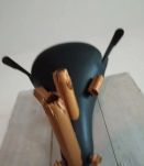 Tête de rhinocéros en pièces de vélo