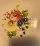 3 Jolies assiettes bouquets fleurs Vintage