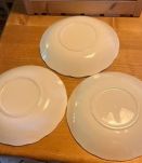 3 Jolies assiettes bouquets fleurs Vintage