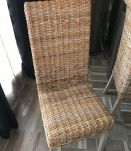 6 chaises en rotin