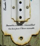 Thermomètre à décor de grappes de raisins