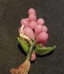 Grappe de raisin en pierre de quartz rose - 7,5 cm