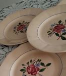 Assiettes porcelaine Digoin vintage par 6