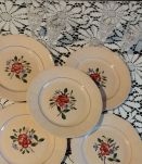 Assiettes porcelaine Digoin vintage par 6